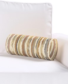 Jednoduchý valcový vankúš farba produktu béžová látka zapletaná, vzorované