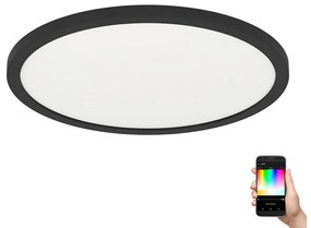 Eglo 900091 - LED RGBW Stmievateľné stropné svietidlo ROVITO-Z LED/14,6W/230V čierna EG900091