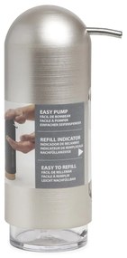 Plastový dávkovač mydla v striebornej farbe 350 ml Penguin – Umbra