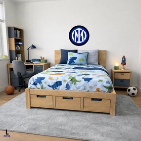 Logo Inter Miláno - textilná nálepka na stenu Veľkosť: 40 cm