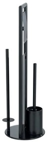 WENKO 24982800 - sada na WC RAVINA 20x70 cm nerez/čierna