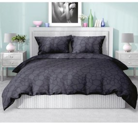 Povlečení z mikrovlákna SATYN 004 160x200 cm + 2x 70x80 cm černé