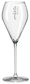 Pieskovaný pohár na prosecco Universal