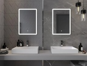 Mexen Navia osvetlené kúpeľňové zrkadlo 50 x 70 cm, LED 6000K, antifog - 9803-050-070-611-00