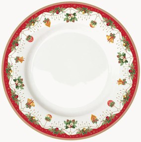 Porcelánové plytké taniere Nostalgic Christmas, 6 ks