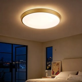 Brilagi - Stmievateľné LED svietidlo GLASS POOL DOUBLE LED/60W/230V 50 cm zlaté + diaľkové ovládanie