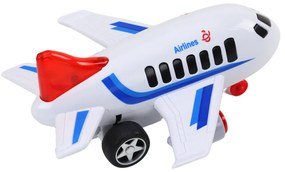 LEAN TOYS Osobné lietadlo, zvuky jazdy, svetlá – biela