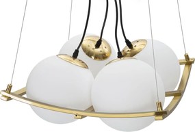 Závesný luster Japany 45 cm zlatý/biely