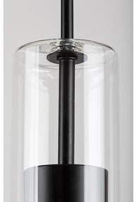 Rabalux 72047 - Luster na lanku KALEVI 1xGU10/50W/230V číra/čierna