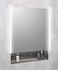 Sapho Sapho, INTEGRA zápustná galérka s LED osvetlením, 65x70cm, ľavá/pravá, IN065