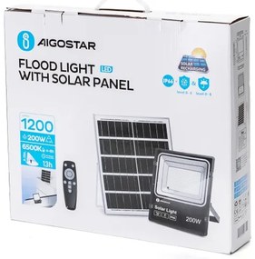 Aigostar - LED Stmievateľný solárny reflektor LED/200W/3,2V IP66 + DO