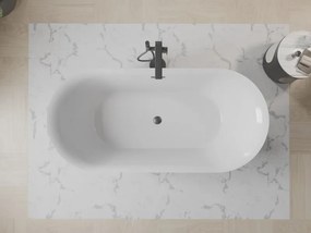 Mexen Roxy, voľne stojaca vaňa 170 x 80 cm, biela, grafitový prepad, 51201708000-66