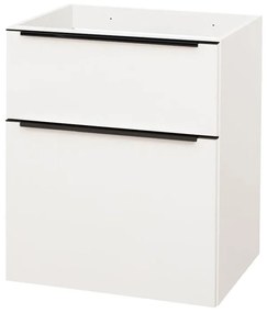 Mereo Mereo, Mailo, kúpeľňová skrinka 61 cm, čierne madlo, MER-CN510SB