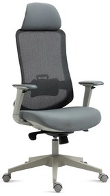 BONTEC Kancelárska stolička, synchrónny mechanizmus, sivá sieťovina, KA-V321 GREY Farba: Šedá