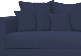 Široká pohovka Rosa, tmavo modrá látka