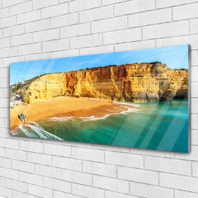 Obraz na akrylátovom skle Záliv krajina 125x50 cm