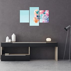 Obraz - Kvety vo váze (90x60 cm)