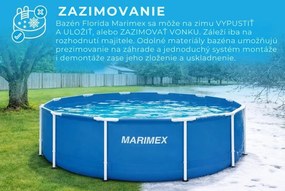 Marimex Nadzemný bazén s oceľovou konštrukciou Florida 2,44 x 0,76 m 10340232 modrý
