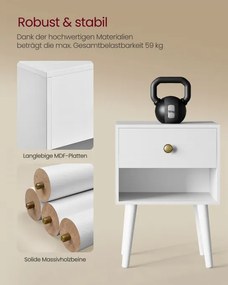 Set dvoch nočných stolíkov LET855W01 (2ks)