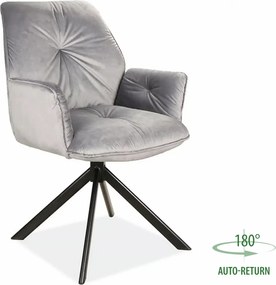 SI Boogie II Velvet stolička sivý