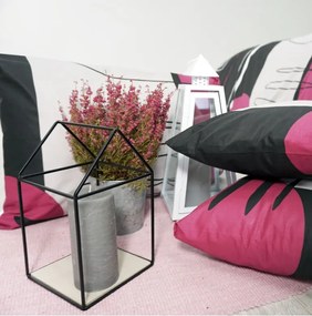 Obliečky Split bordové EMI, Štandardný set jednolôžko obsahuje 1x 140x200 + 1x 70x90