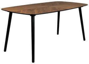 Jedálenský stôl s doskou v dekore orechového dreva 90x165 cm Clover – Dutchbone