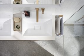 Hansgrohe AddStoris, držiak na uterák dvojramenný, kartáčovaný bronz, HAN-41770140