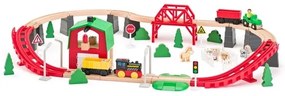 Drevená vlaková súprava – Farma, 60 dielov