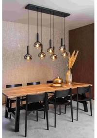 Lucide 45402/07/30 - Luster na lanku MARIUS 7xE27/40W/230V čierna