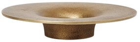 Ferm Living Kovový svietnik Soothe Brass Finish Ø 16 cm