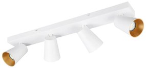 Biele bodové svietidlo ø 8 cm Sharp – Trio