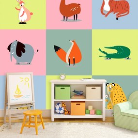 Sablio Tapeta Zvieratká ze Zoo - 125x75 cm