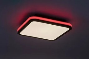 Rabalux 71399 funkčné stropné LED svietidlo Serkan 43W, čierna/biela