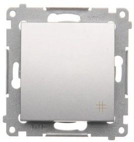 DW7/43 Krížový konektor strieborný mat