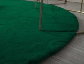 Protišmykový koberec RABBIT fľaškovo zelený kruh