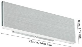 Eglo 39268 - LED Nástenné svietidlo CLIMENE 2xLED/5,4W/230V