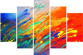 Obraz - Farebná abstrakcia (150x105 cm)