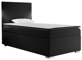 Čalúnená posteľ boxspring RENATA + topper - sawana pik honey 72 / ľavá / 100x200