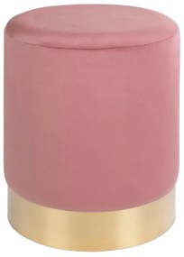 Ružový puf House Nordic Gamby, ø 34 cm