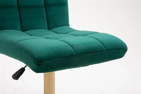 LuxuryForm DESIGN Stolička TOLEDO VELUR na striebornom tanieri - zelená