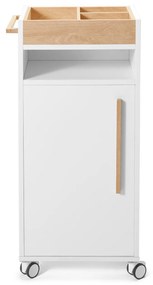 Odkladací vozík do kúpeľne »Eklund«, biely