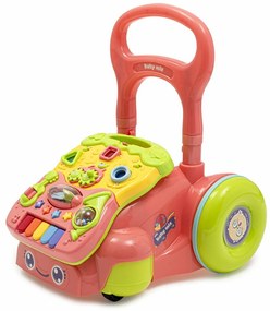 Detské hrajúce chodítko Baby Mix ružové