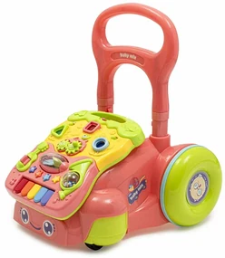 Detské hrajúce chodítko Baby Mix ružové