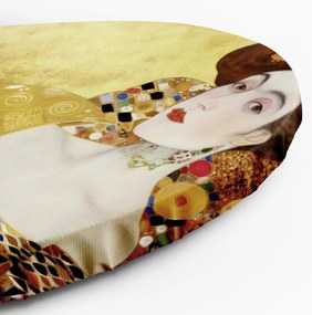 Gario Okrúhly obraz na plátne Zlatý portrét ženy - Gustav Klimt, reprodukcia Rozmery: 40 x 40 cm