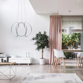 Elegantné moderné LED stropné svietidlo s diaľkovým ovládaním čierna