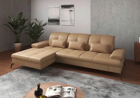 XXXLutz ROHOVÁ SEDAČKA, textil, koža, cappuccino Sit & More - Sedačky - 000144011752