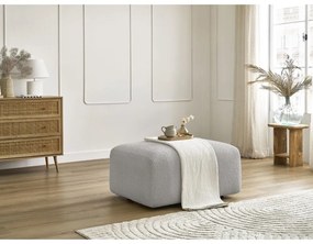 Svetlosivá podnožka z textílie bouclé Tina – Bobochic Paris