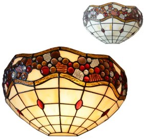 Nástenná Tiffany lampa jantárové farby Prezent 99