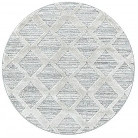 Ayyildiz, Kusový koberec Pisa 4703 Grey kruh, 120x120 (priemer) kruh, šedá, obývacia izba