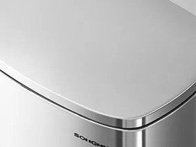 Nerezový odpadkový kôš Doro 50 l strieborný